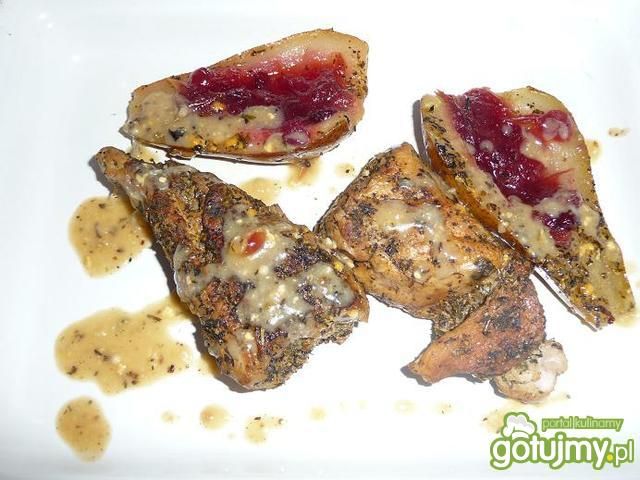 Polędwiczki, gruszki i pleśniaczek Polędwiczki, gruszki i pleśniaczek