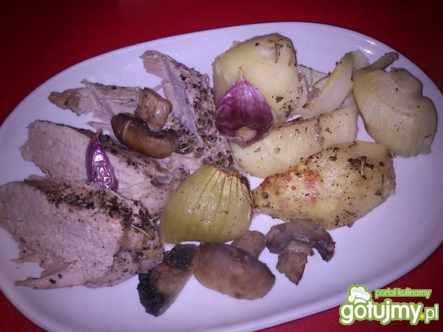 Polędwiczki pieczone z ziemniakami Polędwiczki pieczone z ziemniakami