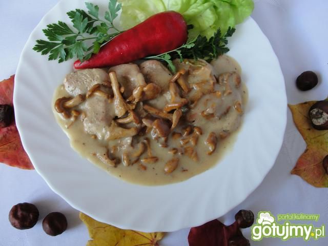 Polędwiczki w kurkowo śmietankowym sosie