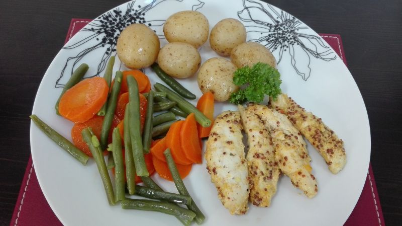 Polędwiczki w marynacie miodowo-musztardowej