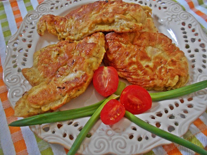 Polędwiczki w musztardowym cieście