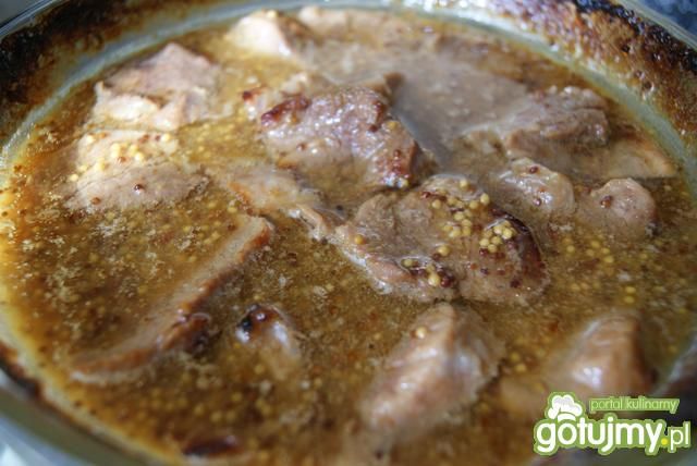 Polędwiczki w sosie musztardowo-miodowym