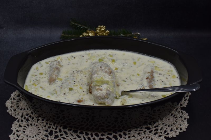 Polędwiczki w sosie porowym Polędwiczki w sosie porowym