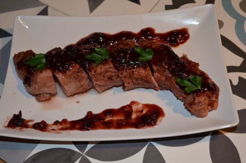 Polędwiczki w żurawinie