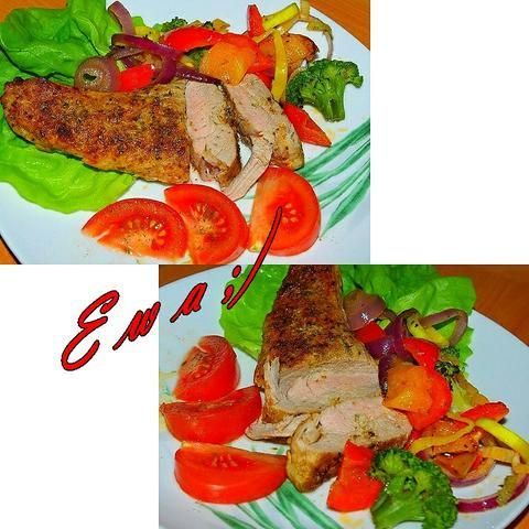 Polędwiczki wieprzowe z Warzywami Polędwiczki wieprzowe z Warzywami