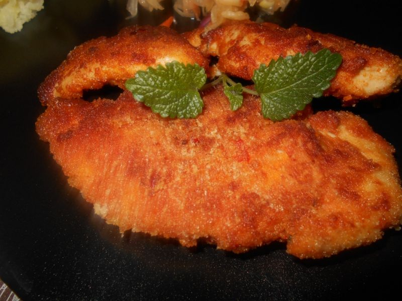 Polędwiczki z kurczaka w płatkach Polędwiczki z kurczaka w płatkach