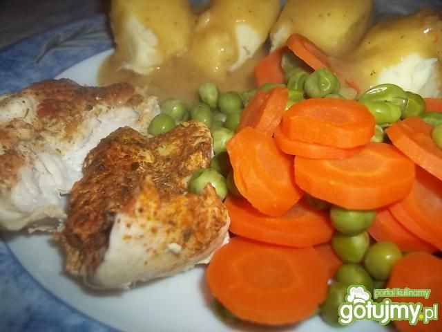 Polędwiczki z kurczaka z marchewką
