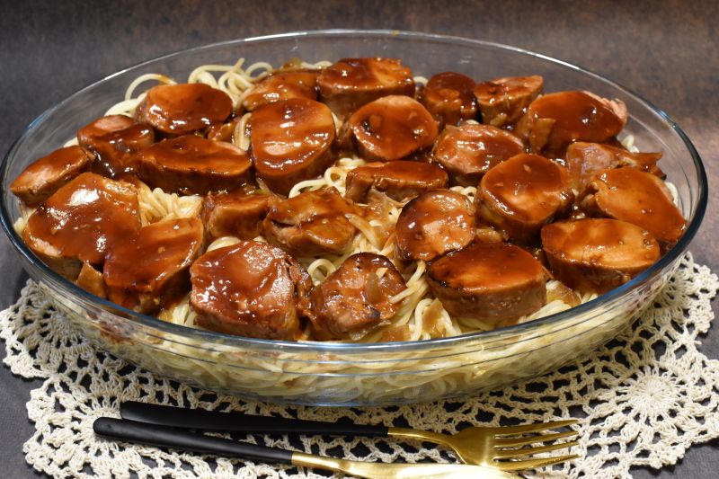 Polędwiczki z makaronem