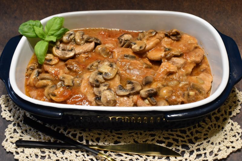 Polędwiczki z pieczarkami Polędwiczki z pieczarkami