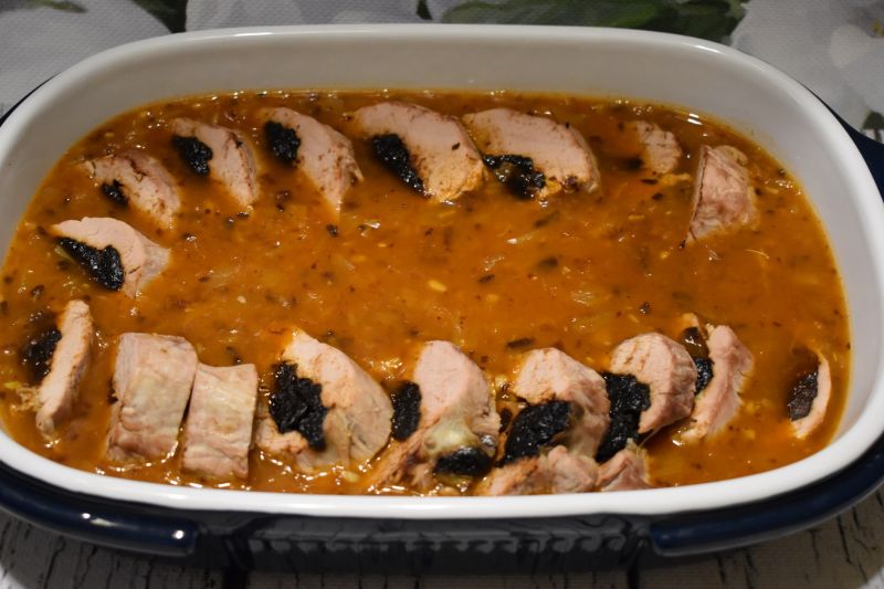 Polędwiczki z suszoną śliwką Polędwiczki z suszoną śliwką