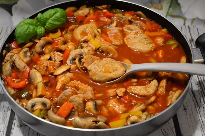 Polędwiczki z warzywami