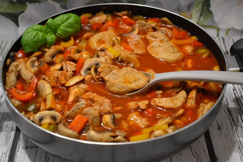 Polędwiczki z warzywami