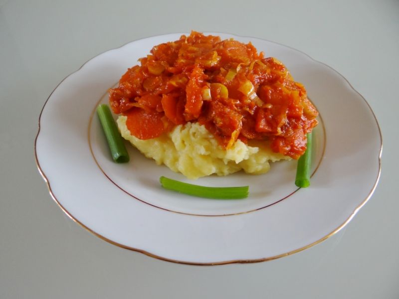 Polenta z warzywami Polenta z warzywami