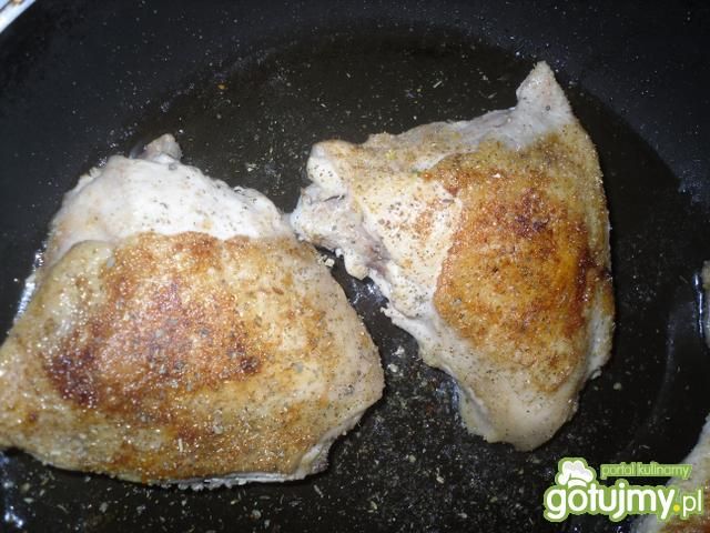 Połówka kurczaka na szosnkowo.