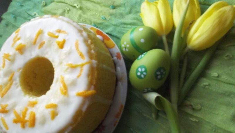 Pomarańczowa baba wielkanocna