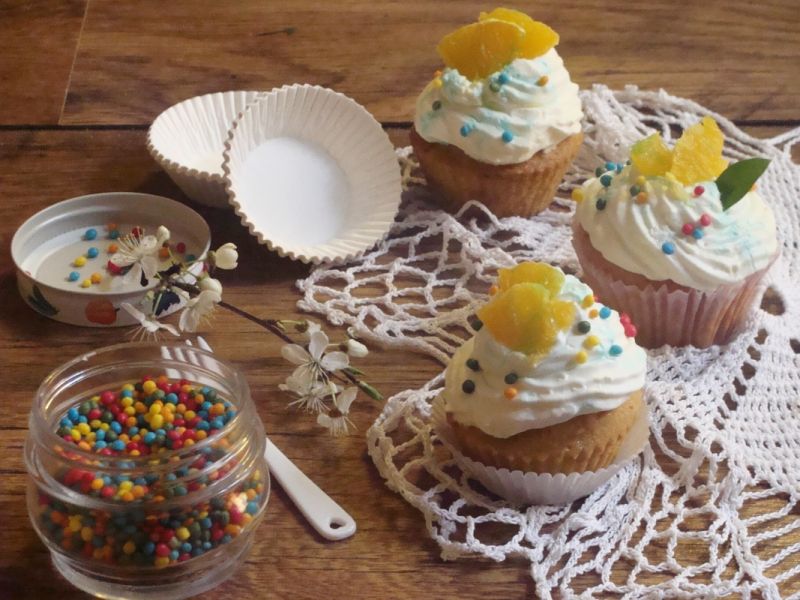 Pomarańczowe babeczki 