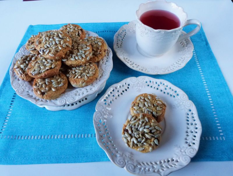 Pomarańczowe ciasteczka z bakaliami
