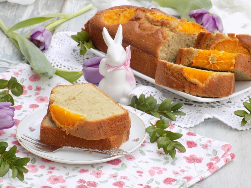 Pomarańczowe ciasto z herbatą 
