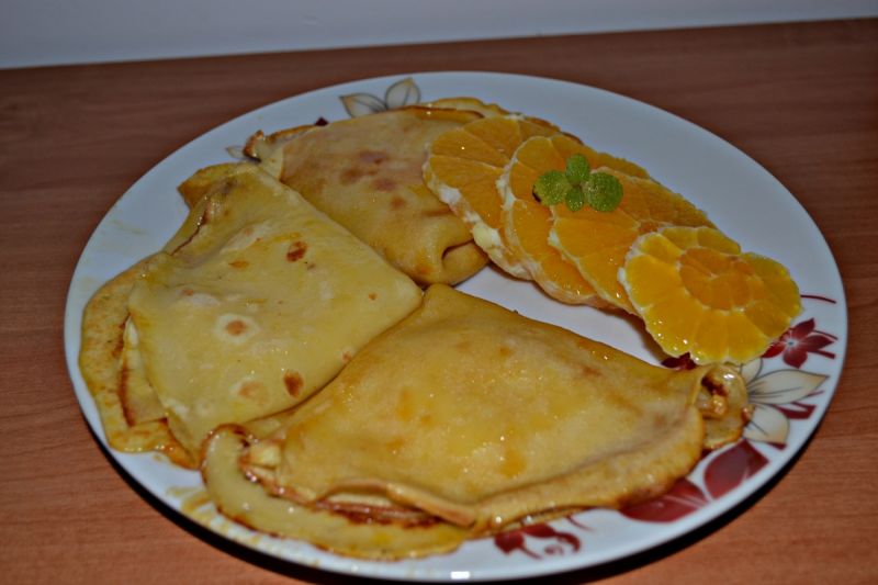 Pomarańczowe naleśniki Suzette