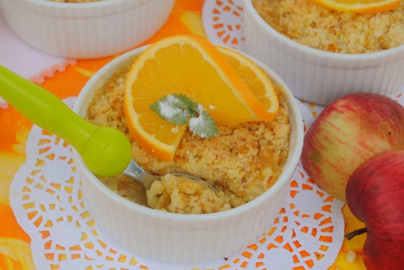 Pomarańczowo-jabłkowe crumble 