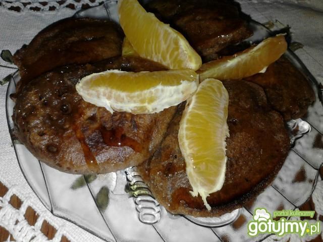 Pomarańczowo-kakaowe placki Pomarańczowo-kakaowe placki