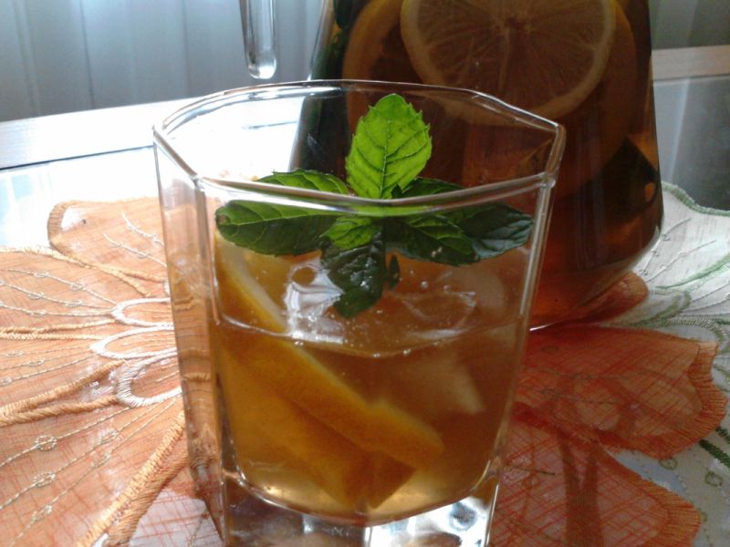 Pomarańczowo-miętowa Ice Tea