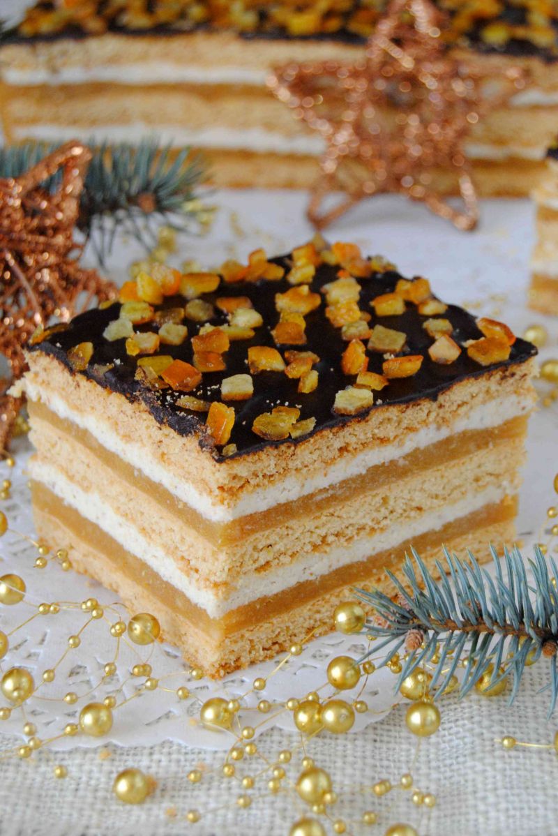 Pomarańczowo- orzechowy miodownik Pomarańczowo- orzechowy miodownik