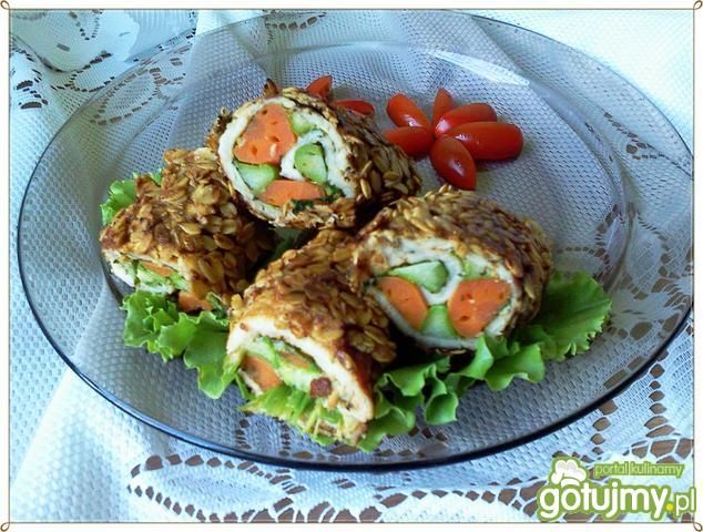 Pomarańczowo-zielony schab w pł.owsian. Pomarańczowo-zielony schab w pł.owsian.