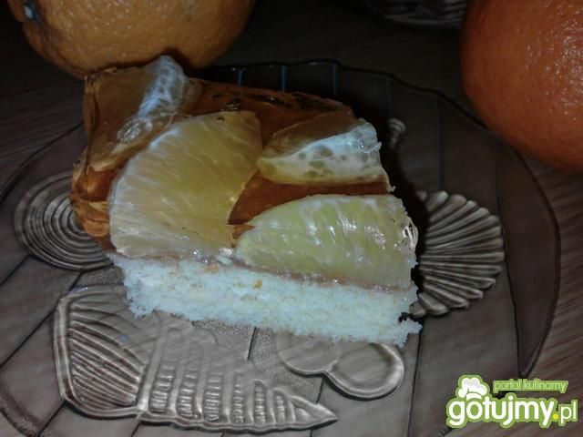 Pomarańczowy biszkopt z galaretką Pomarańczowy biszkopt z galaretką