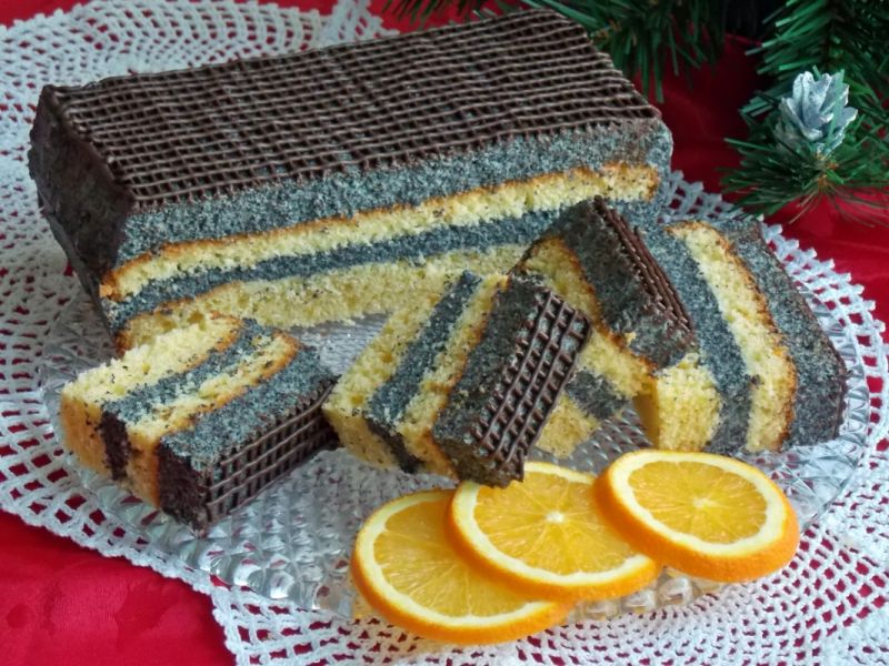 Pomarańczowy makowiec