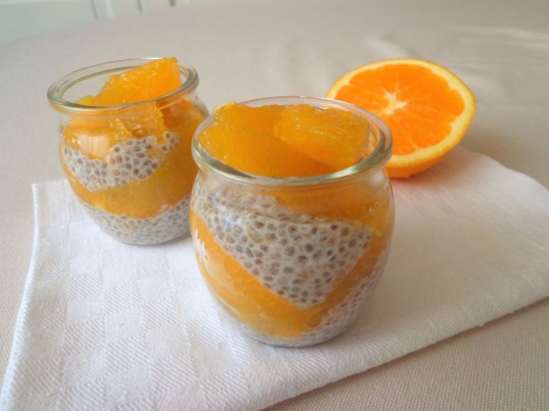 Pomarańczowy pudding z nasionami chia Pomarańczowy pudding z nasionami chia