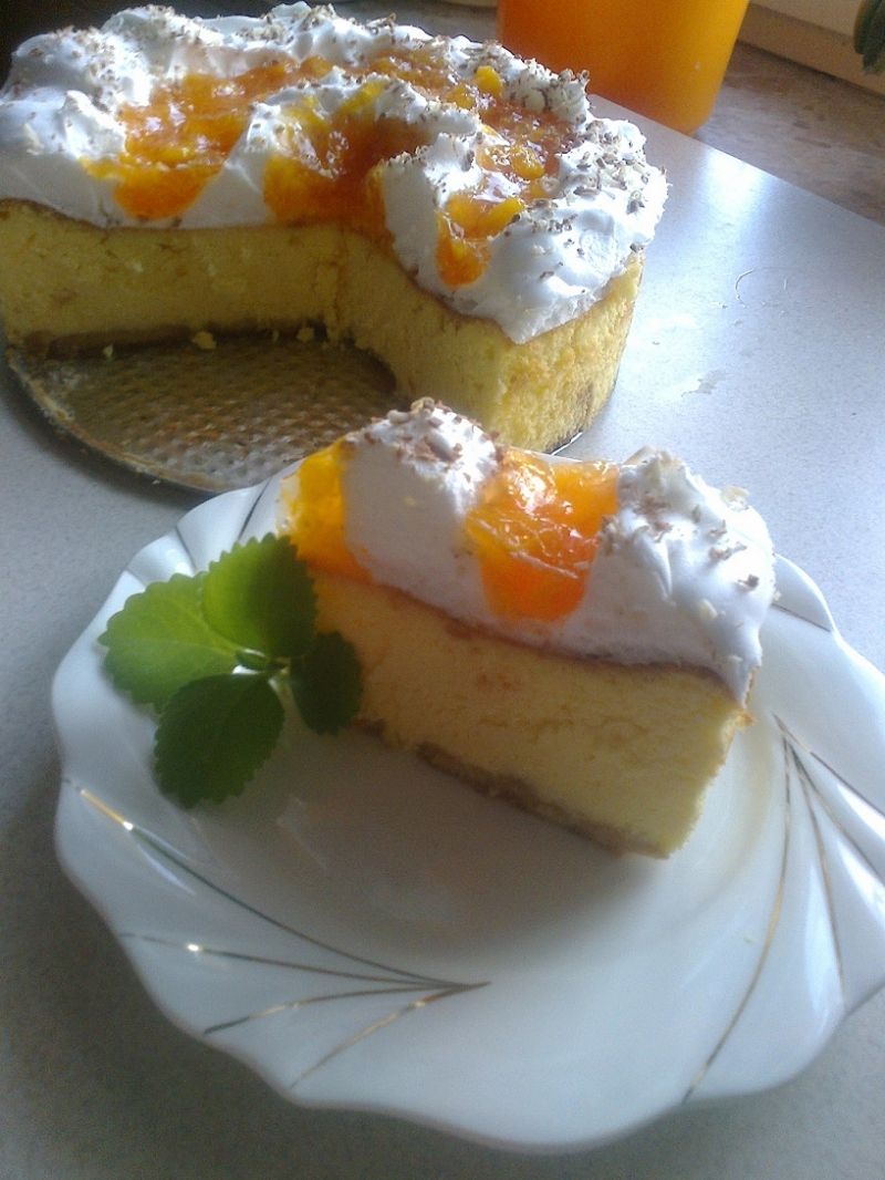 Pomarańczowy sernik