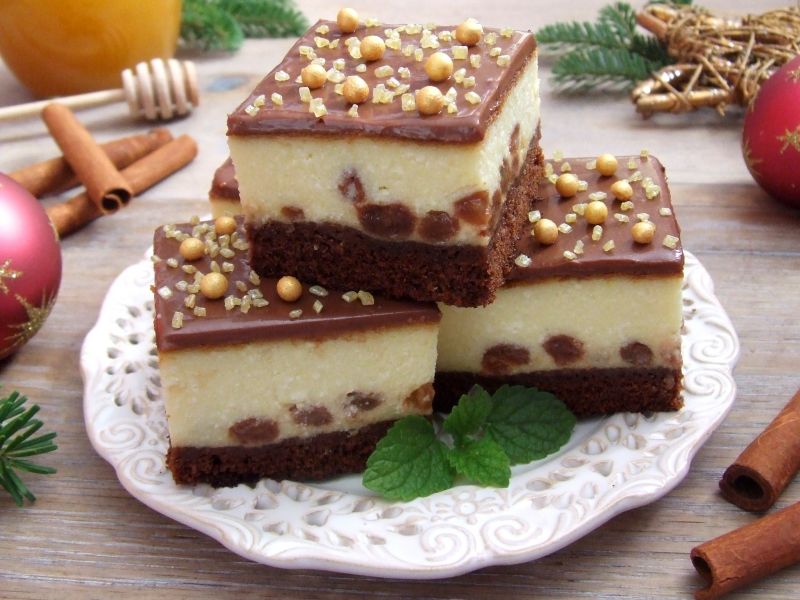 Pomarańczowy sernik na piernikowym spodzie Pomarańczowy sernik na piernikowym spodzie