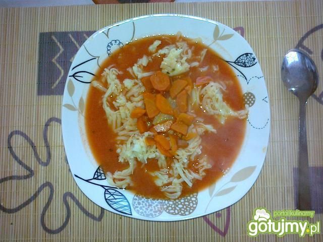 Pomidorowa na bazie rosołu z kaczki Pomidorowa na bazie rosołu z kaczki