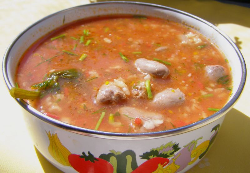 Pomidorowa na sercach kurczaka