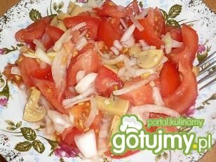 Pomidorowa sałatka z pieczarkami Pomidorowa sałatka z pieczarkami