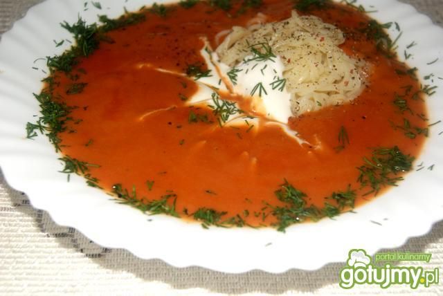 Pomidorowa zmiksowana z włoszczyzną Pomidorowa zmiksowana z włoszczyzną