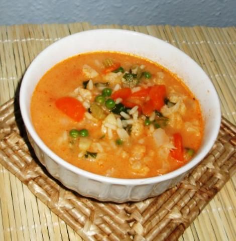 Pomidorówka z kalafiorem i ryzem Pomidorówka z kalafiorem i ryzem