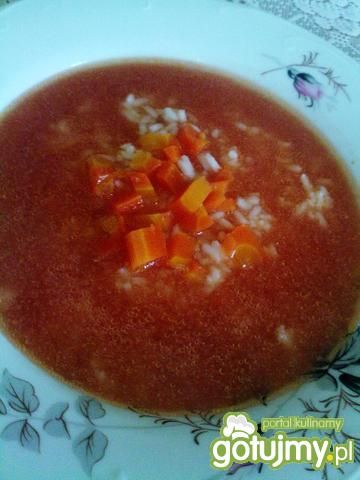 Pomidorówka z ryżem  Pomidorówka z ryżem