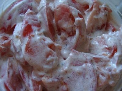 Pomidory w sosie śmietanowym Pomidory w sosie śmietanowym