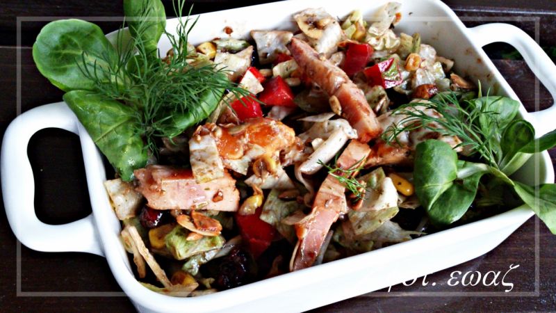 Poobiednia sałatka z jajkiem i boczkiem Poobiednia sałatka z jajkiem i boczkiem