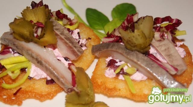 ,,Popielcowe,, placki ze śledziem ,,Popielcowe,, placki ze śledziem