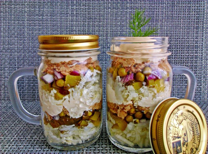 Porcja na raz- sałatka w słoiku 