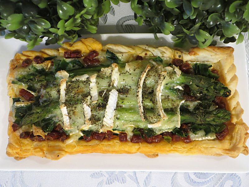 Porowo-szparagowa tarta