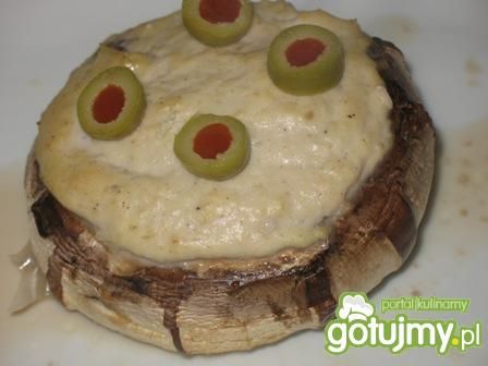 Portobello nadziewane pastą z kurczaka