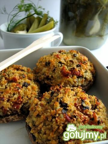 Portobello zapiekane z kuskusem  Portobello zapiekane z kuskusem