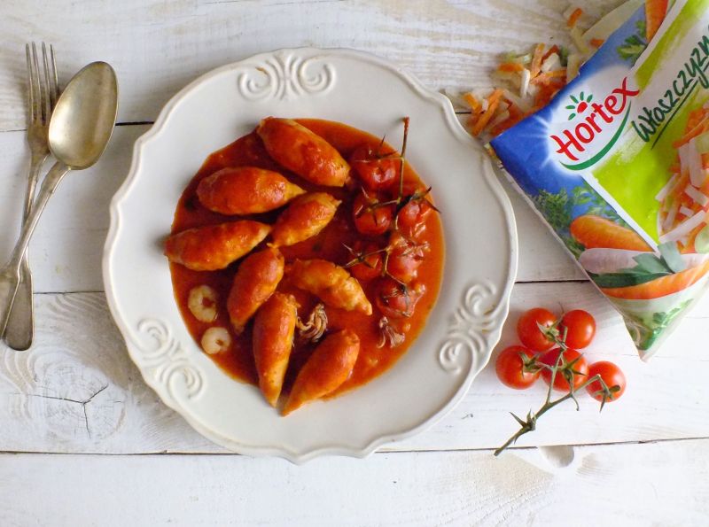 Portugalskie lulas recheadas (faszerowane kalmary)  Portugalskie lulas recheadas (faszerowane kalmary)