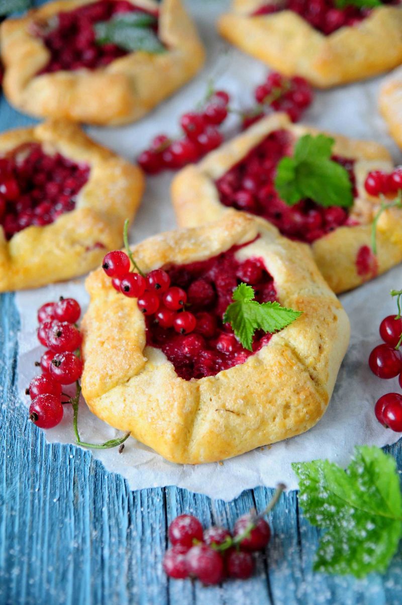 Porzeczkowe mini tarty rustykalne   Porzeczkowe mini tarty rustykalne