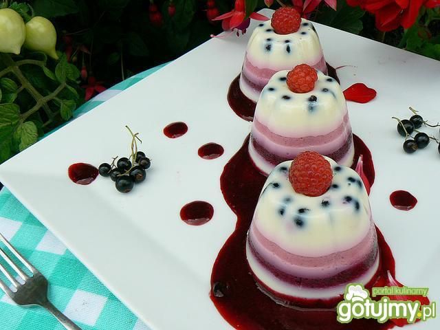 Porzeczkowe tęczowe galaretki sojowe