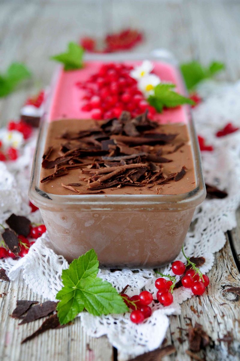 Porzeczkowo- czekoladowe lody Porzeczkowo- czekoladowe lody
